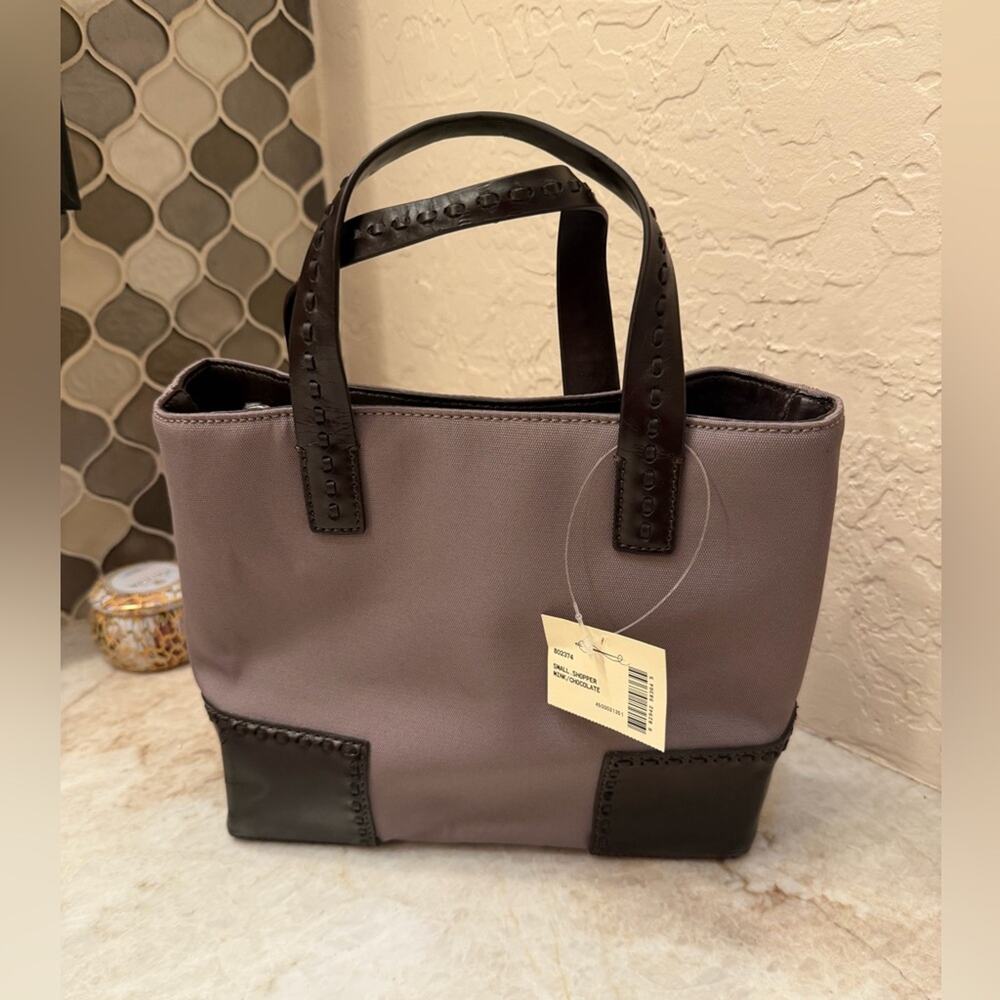 Cole Haan mink/ chocolate small shopper NWT